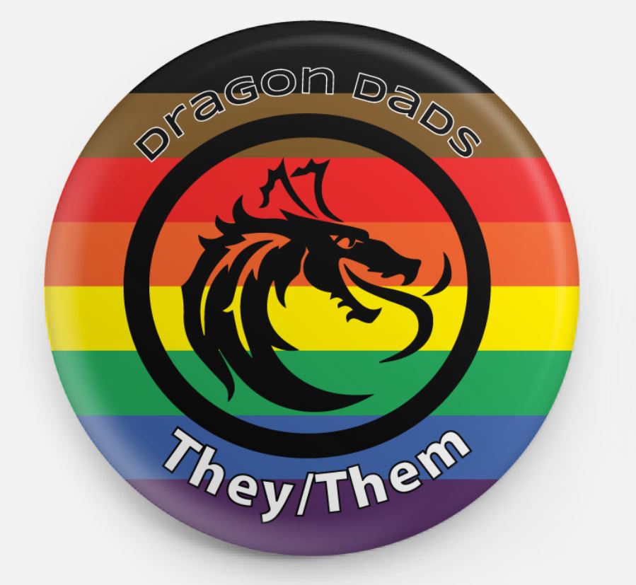 Pronoun Buttons Philly Pride Flag