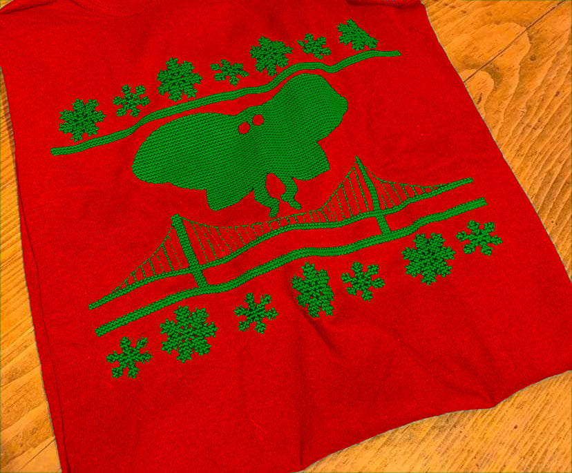 Limited Edition Mothman - Ugly Holiday Shirt