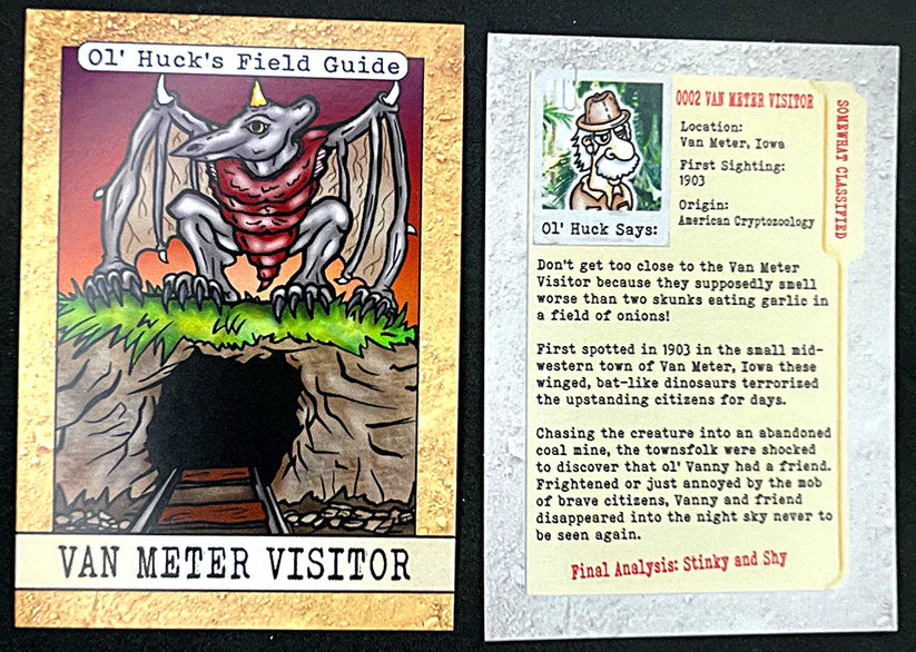 Trading Cards from past Cryptid Crates