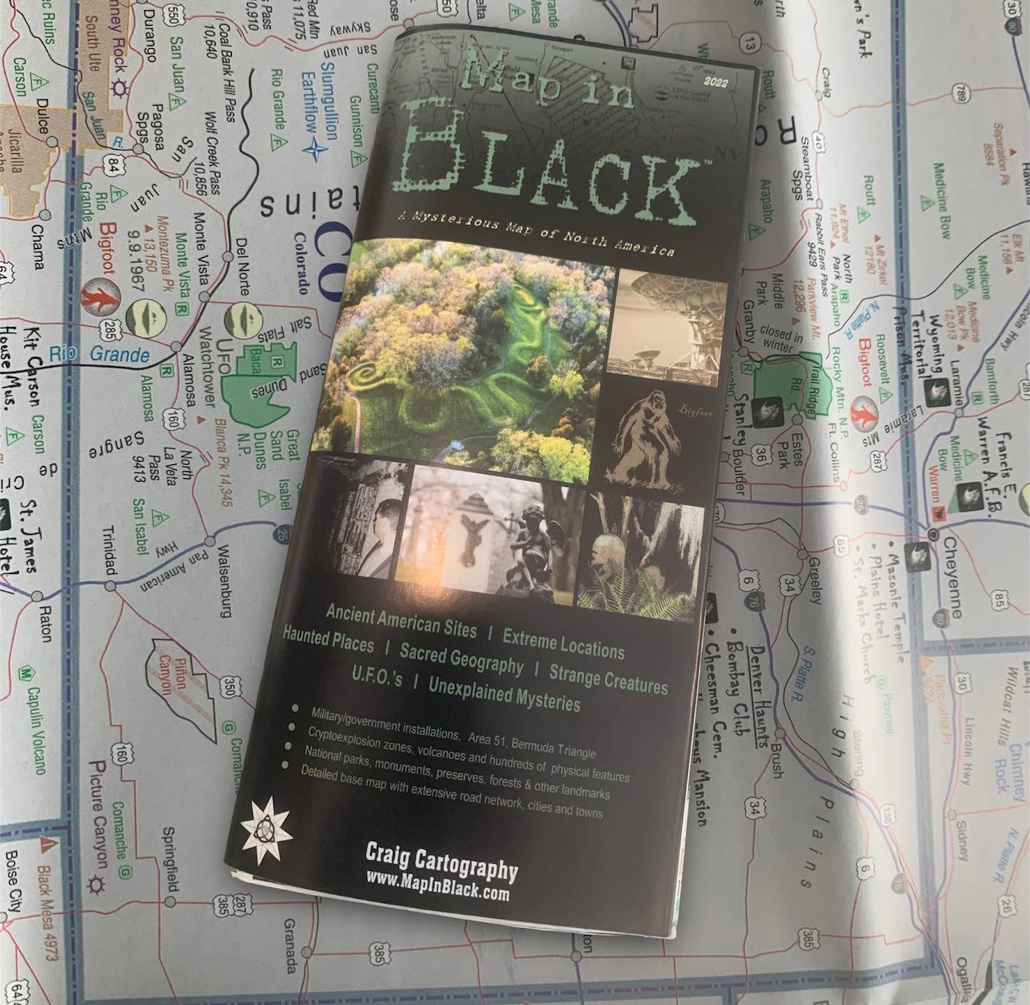 Map in Black