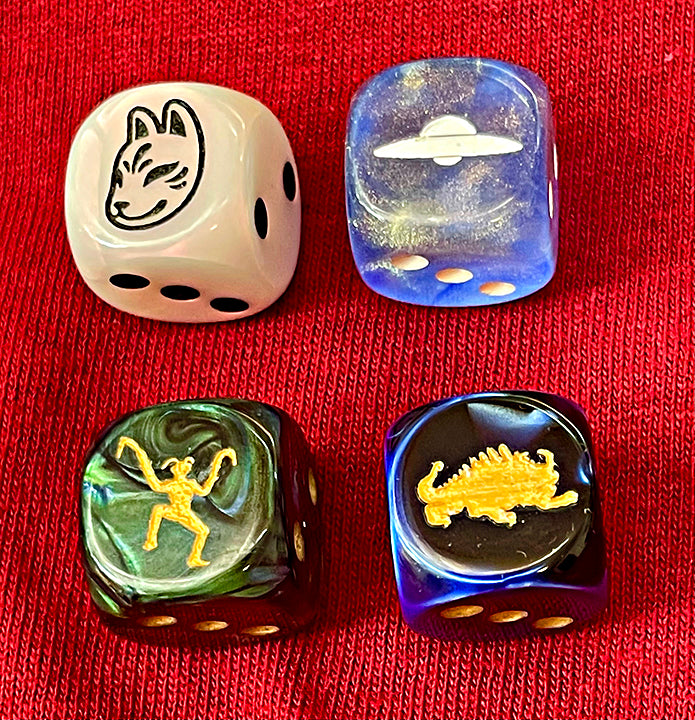PIPTIDS Set #4 - Cryptid Dice - FREE shipping
