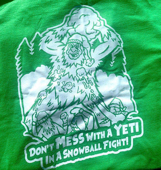 Yeti Snowball Fight T-Shirt