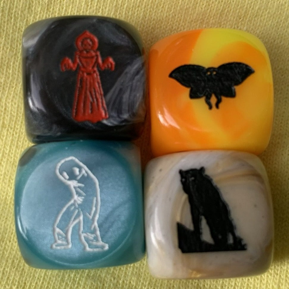 PIPTIDS Set #2 - Cryptid Dice - FREE shipping