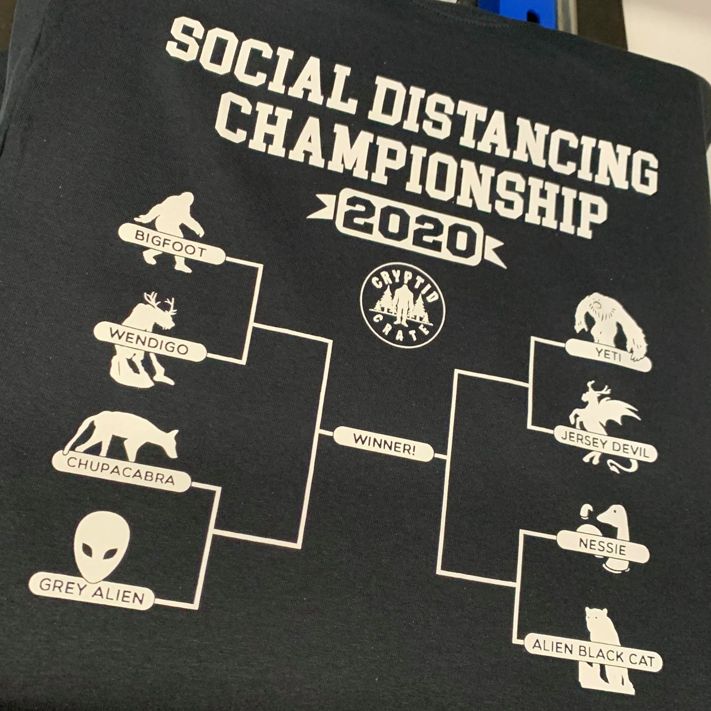 Social Distancing Championship Brackets T-shirt